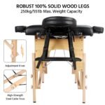 ACM Foldable Massage Table - Wooden - Image 4