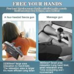 4D Massager Power 4 Way Massager Deep Tissue Percussion - Image 6