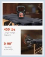 3 fold Ayurved, Spa & Panchkarma Massage Bed Wooden Width-70cm - Image 10