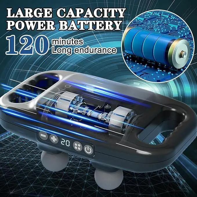4D Massager Power 4 Way Massager Deep Tissue Percussion - Image 7