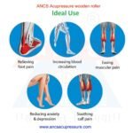 Acupressure Roller Wooden muscle massager roller Handle - 1st - Image 4