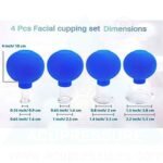 Acupressure 4 PCS Glass Facial Cupping Set Cupping Professional Kit For Anti Cellulite, Anti Wrinkle Instantly Ageless Skin | For Eyes, Face - Image 3