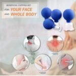 Acupressure 4 PCS Glass Facial Cupping Set Cupping Professional Kit For Anti Cellulite, Anti Wrinkle Instantly Ageless Skin | For Eyes, Face - Image 5