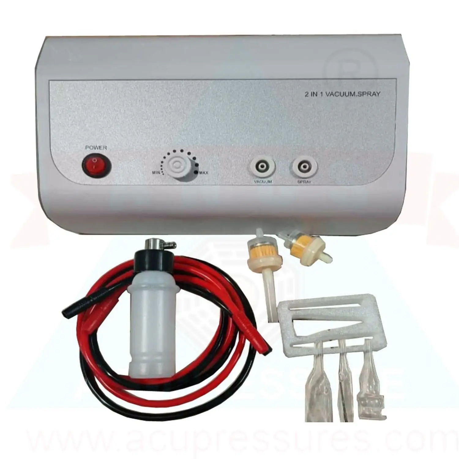 Electric Vacuum Cupping Therapy Machine 2in1 Diamond Microdermabrasion Machine Blackhead Removal & Spray Suction Facial Treatment Device Vacuum Spray Machine for Beauty - Image 1