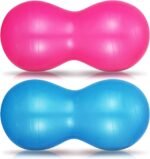 Anti-Burst Rubber Peanut Shape Gym Ball with Free Foot Pump | Workout, Yoga, Pregnancy, Birthing, Balance & Stability (Big Size) - Image 6