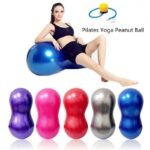 Anti-Burst Rubber Peanut Shape Gym Ball with Free Foot Pump | Workout, Yoga, Pregnancy, Birthing, Balance & Stability (Big Size) - Image 5