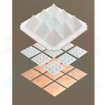 Pyramid Plate 9" Bottom - With Copper Chips