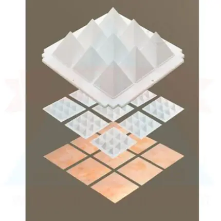 Pyramid Plate 9" Bottom - With Copper Chips