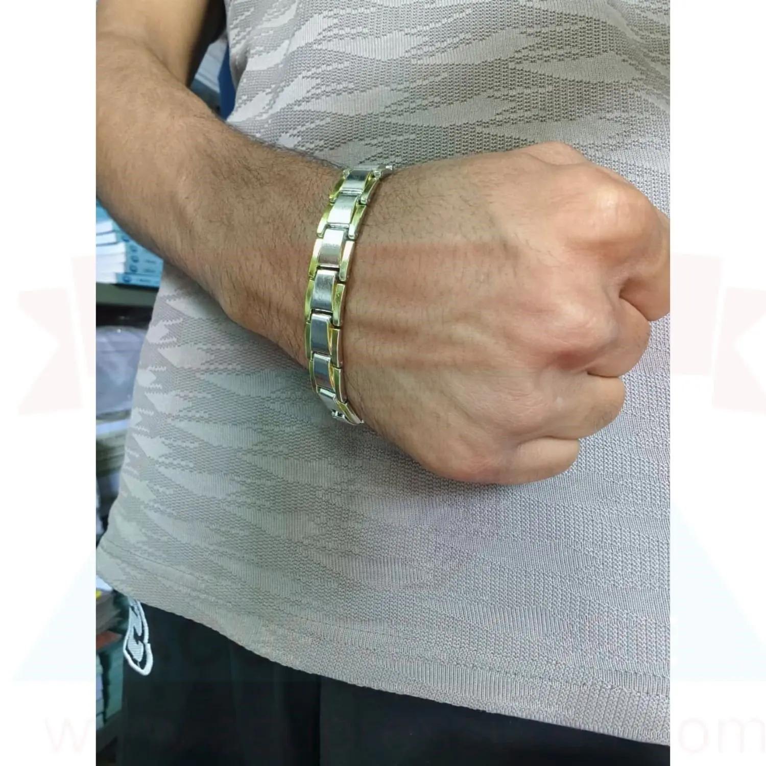 Germanium Stone Bracelet - Titanium/Germanium/Starling - Image 2