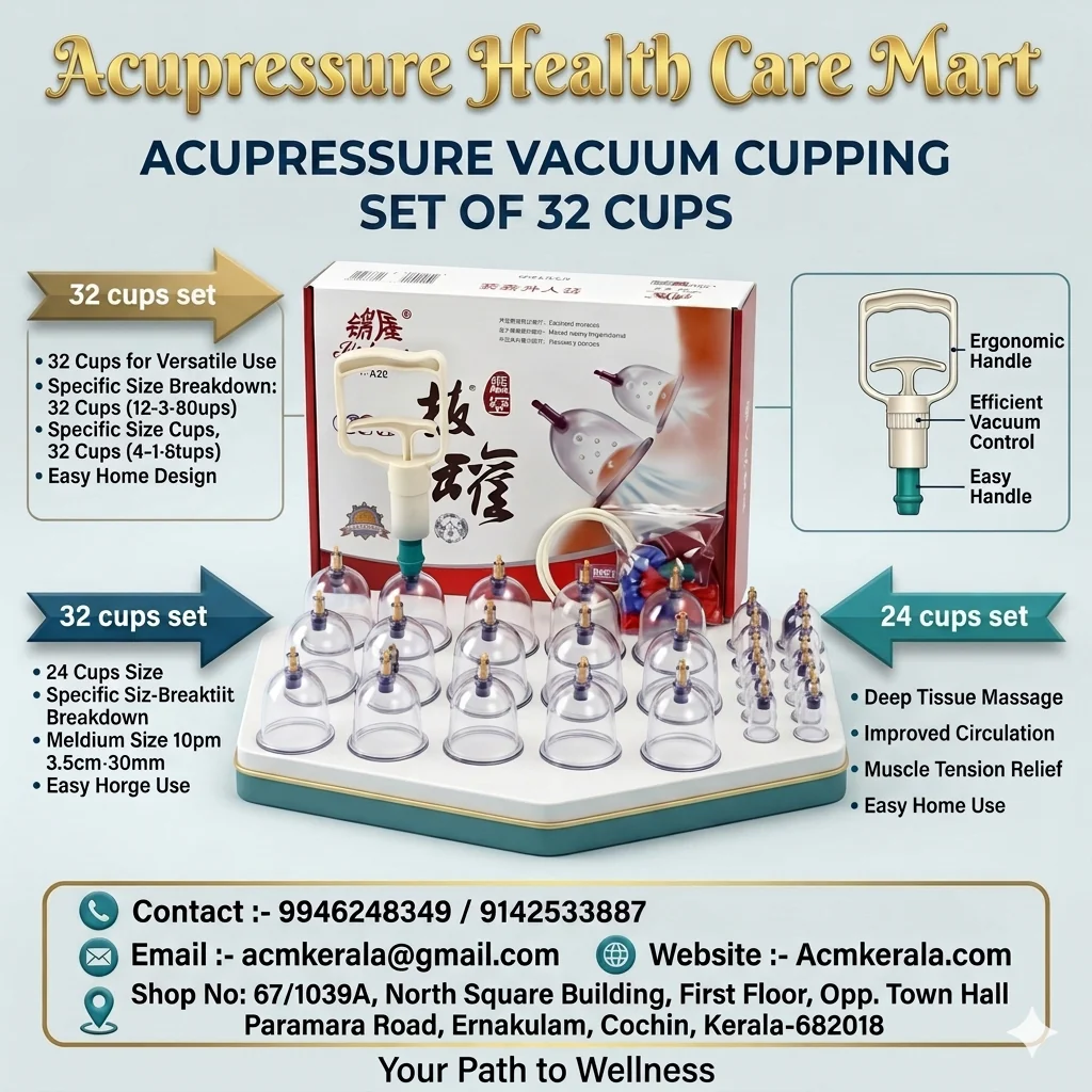 Hijama Cups Are Chinese Traditional Healthy Body Vacuum Acupuncture Cupping for Cellulite Cupping Massage Tools (SET OF 32) Cups - Image 3