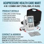 Acupuncture 4 in 1 TENS, EMS MS, IFT, RUSSIAN Current for Pain Relief for Physiotherapy | Muscle and Nerve Stimulation MS Machine for Physical Therapy | LCD Display | Imported | Compact - Image 2