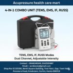 Acupuncture 4 in 1 TENS, EMS MS, IFT, RUSSIAN Current for Pain Relief for Physiotherapy | Muscle and Nerve Stimulation MS Machine for Physical Therapy | LCD Display | Imported | Compact