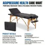 3 fold Ayurved, Spa & Panchkarma Massage Bed Wooden Width-70cm