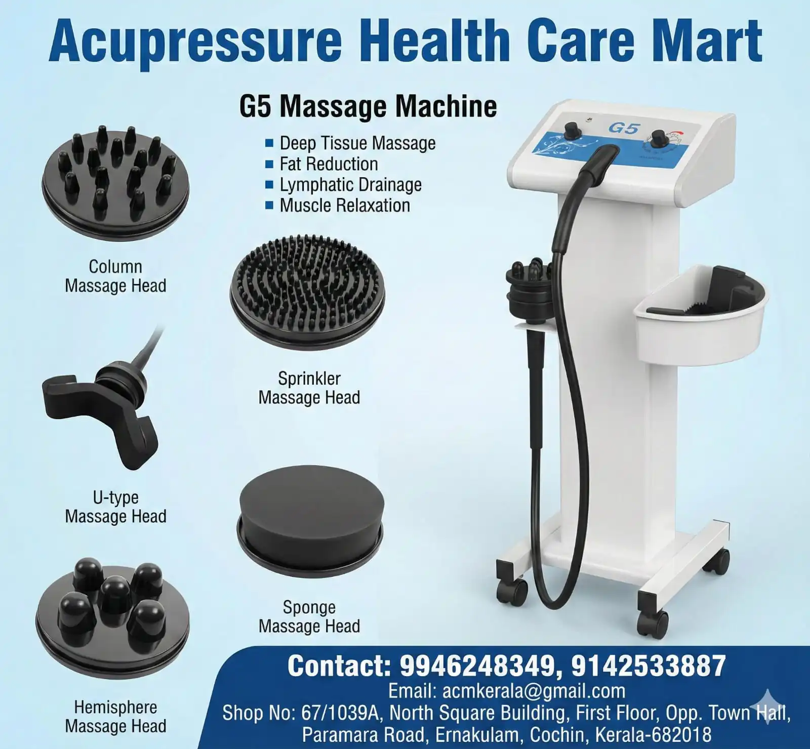 G 5 Massager Muscle Shaping (5 Head) Body Slimming Power Full Machine - Image 1