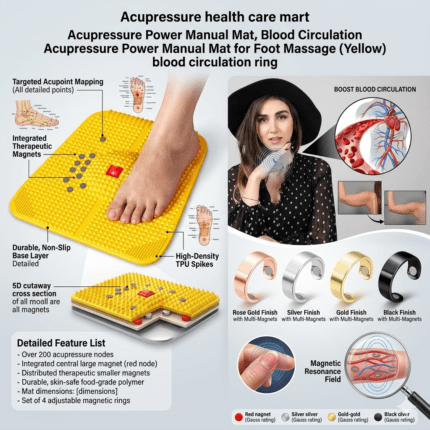 Acupressure Blood Circulation Power Foot Mat (Multicolour)