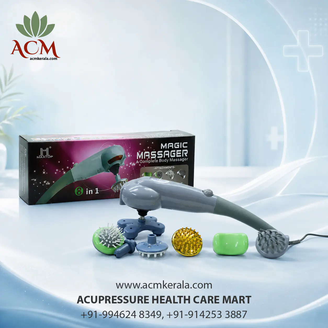 Acupressure Magic Massager Complete Body Massager for pain relief (Corded Electric, Multicolours) - Image 1