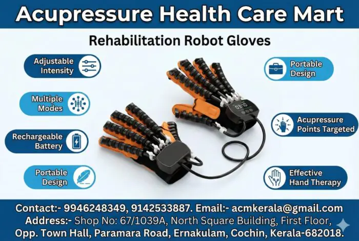 Automatic Gloves Acupressure Automatic Dabble Hand Robotic Fingers Exercise Hand ...