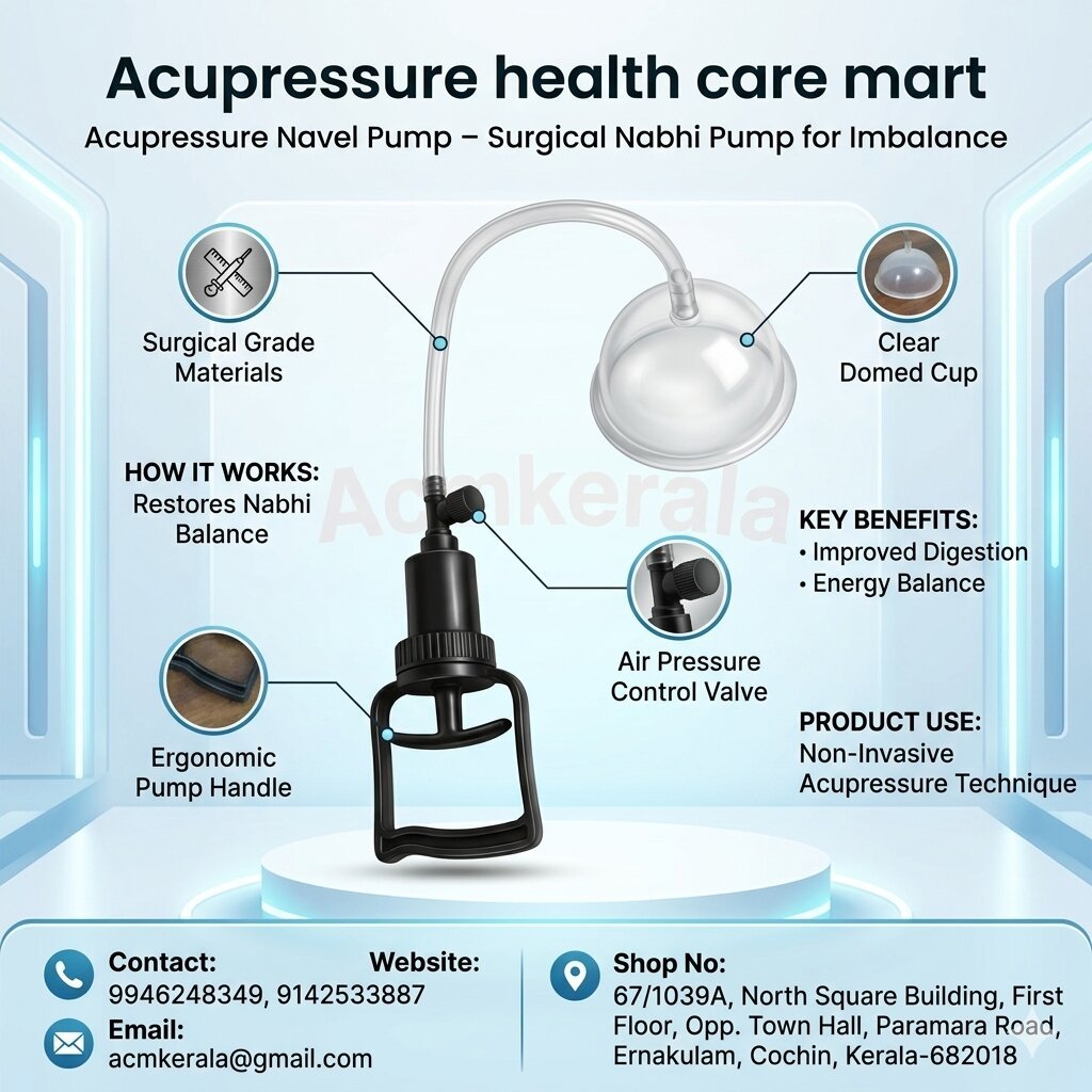 nabhi pump surgical Acupressure Navel Pump – Surgical Nabhi Pump for Imbalance | Solar Plexus Pechuti Pump | Natural Abdominal Relief & Navel Realignment Tool - Image 1
