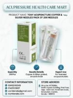 Tony Sterile Acupuncture Needles for single use Silver & Copper Pack Of 200 Needles - Image 4