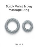 Sujok Wrist & Leg Massage Ring - Black Set of 2 Pcs - Image 2
