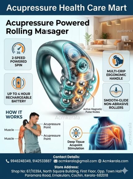 Acupressure Powered Rolling Massager Powerful