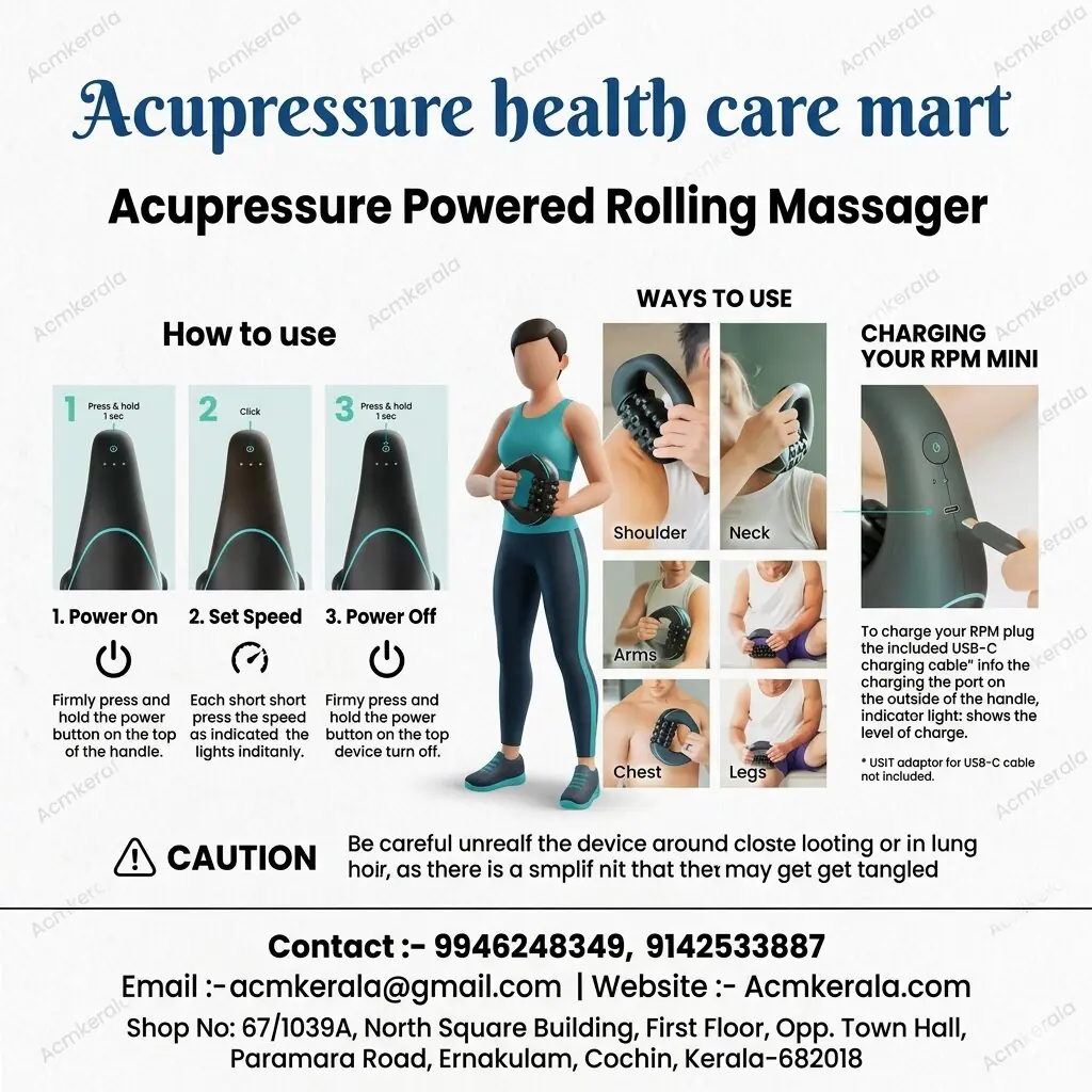 Acupressure Powered Rolling Massager Powerful - Image 3